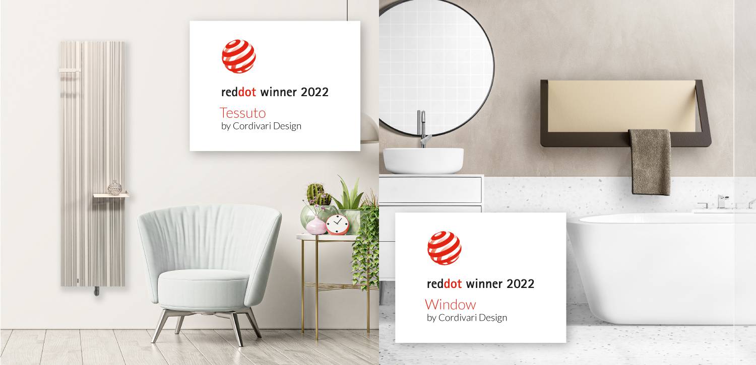 RED DOT DESIGN AWARD 2022 | TWO WINNERS FOR CORDIVARI DESIGN
